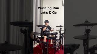 Winning Run  Lets amp Go OP shorts jrock anime animeopenings animesong drums drumcover [upl. by Llennoj865]