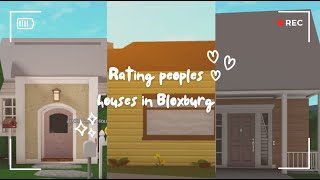 Rating peoples houses in Bloxburg [upl. by Thadeus]