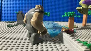 Hulk and Iron Man vs Cull Obsidian Lego Stop Motion [upl. by Enttirb]