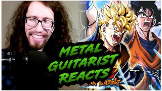 Pro Metal Guitarist REACTS DBZ Dokkan Battle STR LR Super Saiyan Future Gohan Active Skill OST [upl. by Alrzc]