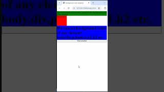 Background color in HTML and CSS shorts [upl. by Halda560]