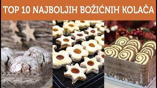 Top 10 najboljih božićnih kolača  Recepttura [upl. by Alhak581]