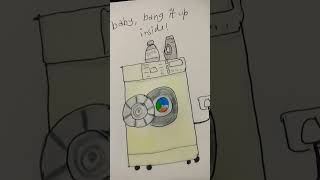 Washing machine lyrics art art shorts creative lyricsart [upl. by Lemuelah]