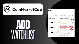 How to Add a Watchlist on Coinmarketcap [upl. by Wake]