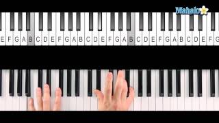 How to Play an Fsharp 7 Chord F7 on Piano [upl. by Ferretti]