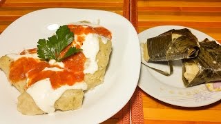 Corundas tradicionales de Michoacán sencillas y rellenas Cocinando con angel [upl. by Akemit438]