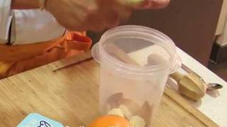 Papilla de galletas y yogur de frutas  Recetas fáciles para bebés y niños [upl. by Duke]