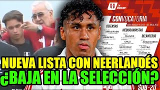 SELECCION PERUANA OFICIALIZÓ LA CONVOCATORIA DE FUTBOLISTA NEERLANDÉS BAJA EN PERÚ DE FOSSATI [upl. by Bunns83]