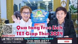 Livestream LAM TRIEU VY DIAMONDS natural diamondTặng Free Lich TẾT 2024 Tra gop 12thang no interest [upl. by Irreg]