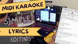 HOW TO SYNC LYRICS IN MIDI FILES  PAANO MAGLAGAY NG LYRICS SA MIDI FILE AT GUMAWA NG KARAOKE FILE [upl. by Isahella872]