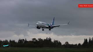 United 737 Max 10 Test Flight Landing At Paine Field [upl. by Ribble891]