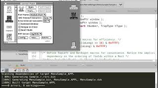 Developing 68K Mac apps with CodeLite IDE Retro68 and pcemacplus emulator [upl. by Wadesworth854]