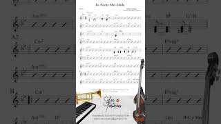 LA NOCHE MAS LINDA ADALBERTO SANTIAGO Sheet Music for Orchestra SALSA PARTITURAS [upl. by Alekin674]