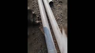 Half perforated pipe for drainage system in RE Wall amp flyovershortstrendingviralreelsyt [upl. by Eidlog]