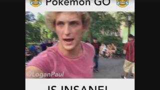 Pokémon Go  Logan Paul Dragonite Prank in a Central Park [upl. by Norah]