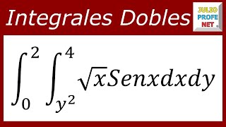 INTEGRAL DOBLE CON CAMBIO EN ORDEN DE INTEGRACIÓN  Ejercicio 3 [upl. by Puiia]