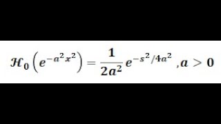 Hankel transform of order 0  Exercise  1 [upl. by Sirob]