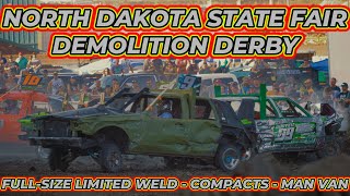 Just For Fun Motorsports  North Dakota State Fair Demolition Derby 072423 [upl. by Koerlin851]