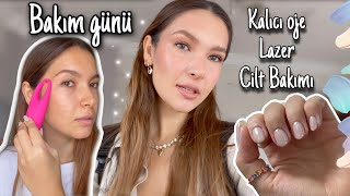 Bakım Günü Vlogu 🫧💕 Lazer epilasyon kalıcı oje ve cilt bakımı VLOG 23 [upl. by Novaat935]