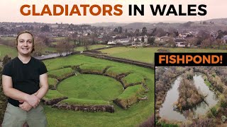 GLADIATORS FOUGHT HERE  Roman Village CAERLEON in WALES [upl. by Repotsirhc]