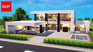 How to build a modern house in Minecraft [upl. by Ainafetse]