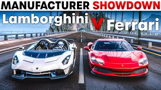 Forza Horizon 5  Lamborghini VS Ferrari  Manufacturer Showdown REMATCH [upl. by Jump]