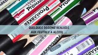 TUTO feutres alcool Promarker  Draw Léa [upl. by Pardew]