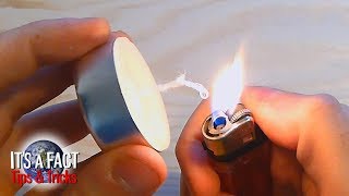 How to  Make a Candle Wick from a Cotton Swab Jak udělat knot z tyčinky na čištění uší [upl. by Eitisahc]