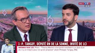 J P Tanguy devant un plateau horrifié quotlEurope est le pigeon de la mondialisationquot [upl. by Airdnat]