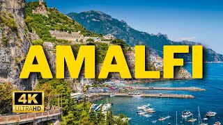 Amalfi Coast 4k Scenic Relaxation With Peaceful Music [upl. by Vescuso479]