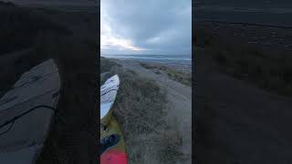 North Easterly winds great for Windsurfing 45 side off and fun waves windsurfing [upl. by Haret]