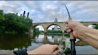 New Lake Bass Fishing With the Minnesota Mullet and Punch Rig [upl. by Nywloc]