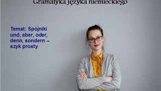 Gramatyka niemieckiego  spójniki  szyk prosty [upl. by Mckee]