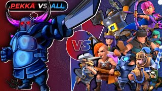 Pekka vs All Cards FIGHT Clash Royale pekka [upl. by Rosmunda]