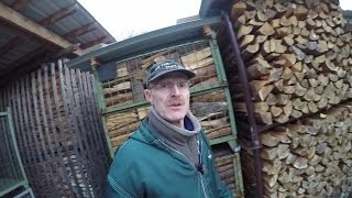 Brennholz richtig lagern  how to stack firewood properly [upl. by Aitnas]