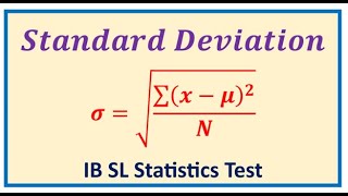 Standard Deviation of the Number of Bedrooms in Houses Surveyed at Random  IB SL Statistics [upl. by Trev]