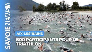 800 participants pour le triathlon dAix les Bains [upl. by Selina]