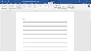 How to create lined paper in Word [upl. by Kirred]