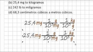 Lecciones de Química Introducción a la química problemas de conversión y análisis dimensional 01 [upl. by Dewhirst]