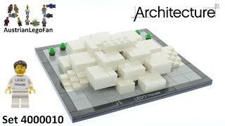 Lego Architecture 4000010 Lego House  Lego Speed Build Review [upl. by Resay461]