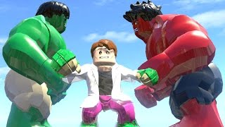 HULK VS CURT CONNORSTRANSFORMATION VS RED HULK  LEGO MARVEL SUPER HEROES GAME [upl. by Absa]