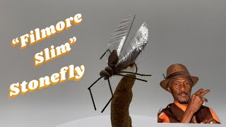 The “Filmore Slim”  Stonefly Dry Fly  Fly Tying Instructions  On The Vise w The FlyOlderGuy [upl. by Ykvir]