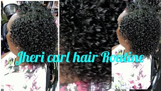 jheri curl hair Routine You should NEVER Skipjhericurl naturalhair africanhair [upl. by Naitsirc]