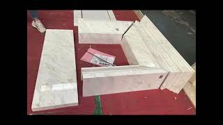 White Carrara Marble Fireplace Surround [upl. by Minni]