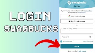 How to Login Swagbucks Account 2024 [upl. by Haraj]