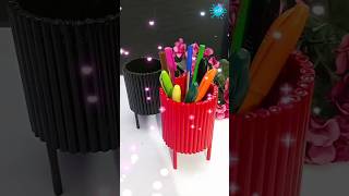 Pencil holder craft ideas easy pencilholder penstand shorts ytshorts [upl. by Shandee]