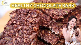 Healthy Chocolate Bark  Chocolate Seeds Bark  Chef Amrita Raichand [upl. by Effie]