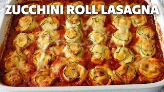 How to Make Zucchini Roll Lasagna with Turkey Bolognese  Food Wishes [upl. by Sisenej750]