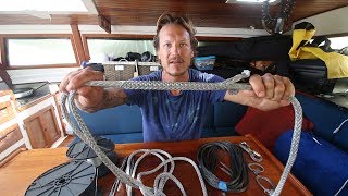 DYNEEMA Howto splice it and make a soft shackle Rigging pt I [upl. by Annodam580]