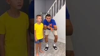 Dad and Son competed in Nerf shooting at Lemonade cans😱 shortvideo ytshorts youtubeshorts shorts [upl. by Macmullin]